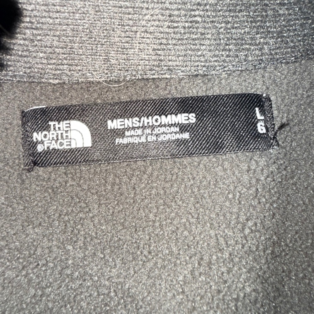 The North Face Full Zip Fleece Jacket Mens L Dark Grey Heather Polyester Blend - Picture 3 of 4